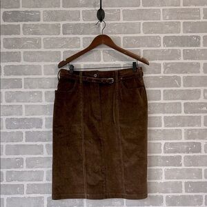 Vintage Harve’ Benard Dark Brown Pencil Skirt Women’s Size 14